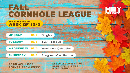 Fall '23 Cornhole Leagues Registration is Open!